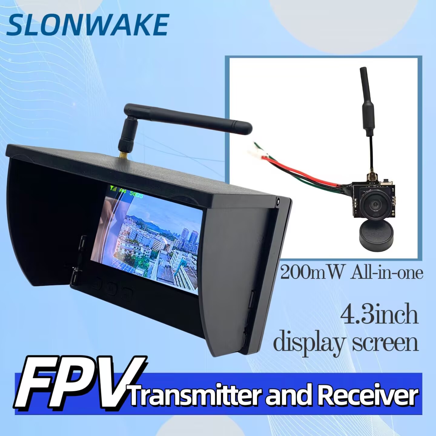 SLONWAKE Kamera Transmisi Vide - Drone Racing Transmitter ulasan dan harga